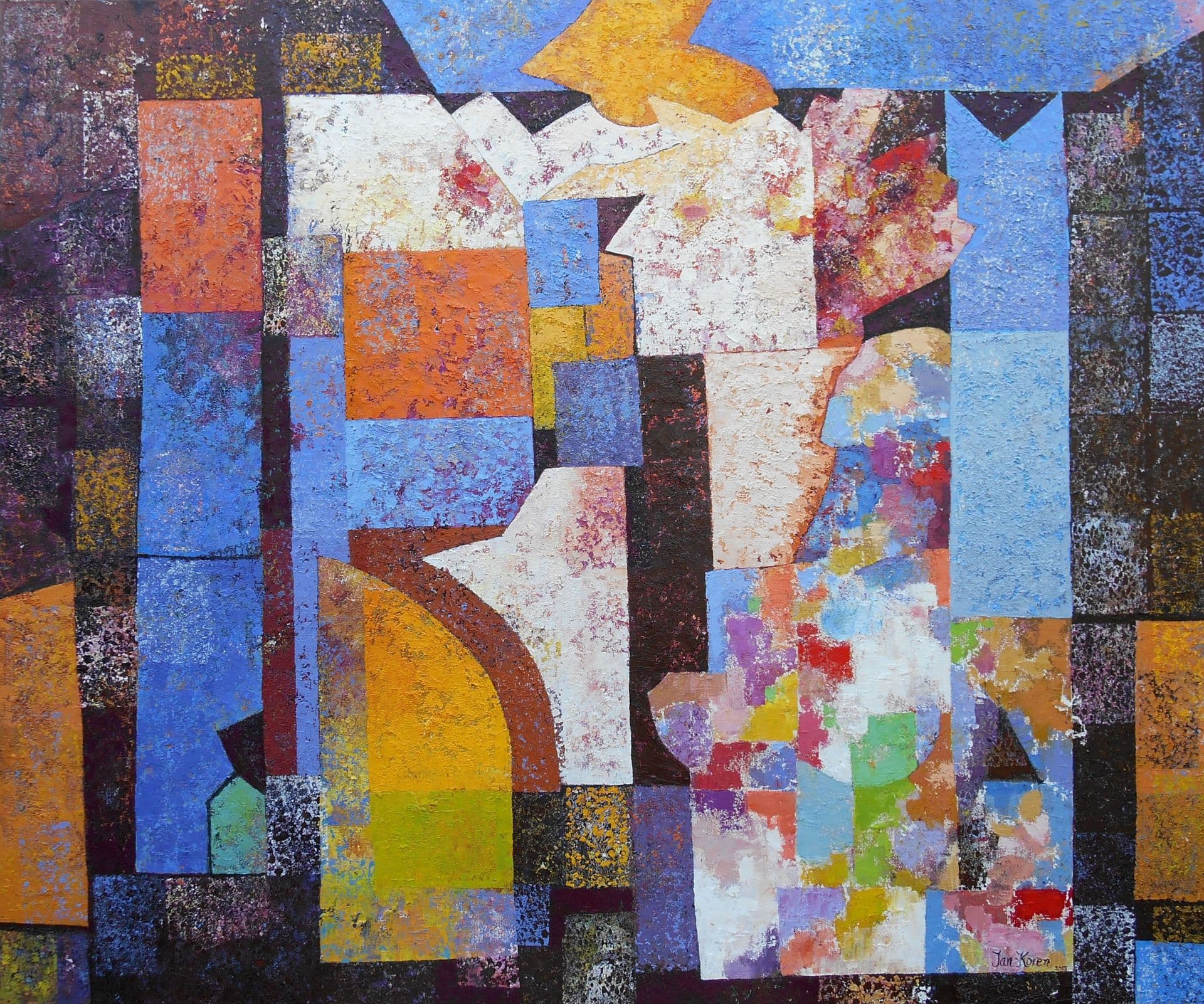 Compositie torso background