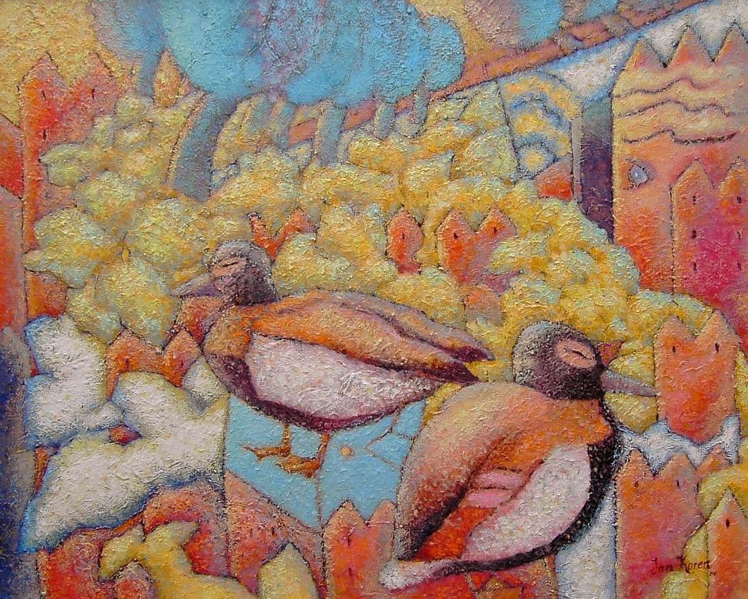 leidscherijn eenden background