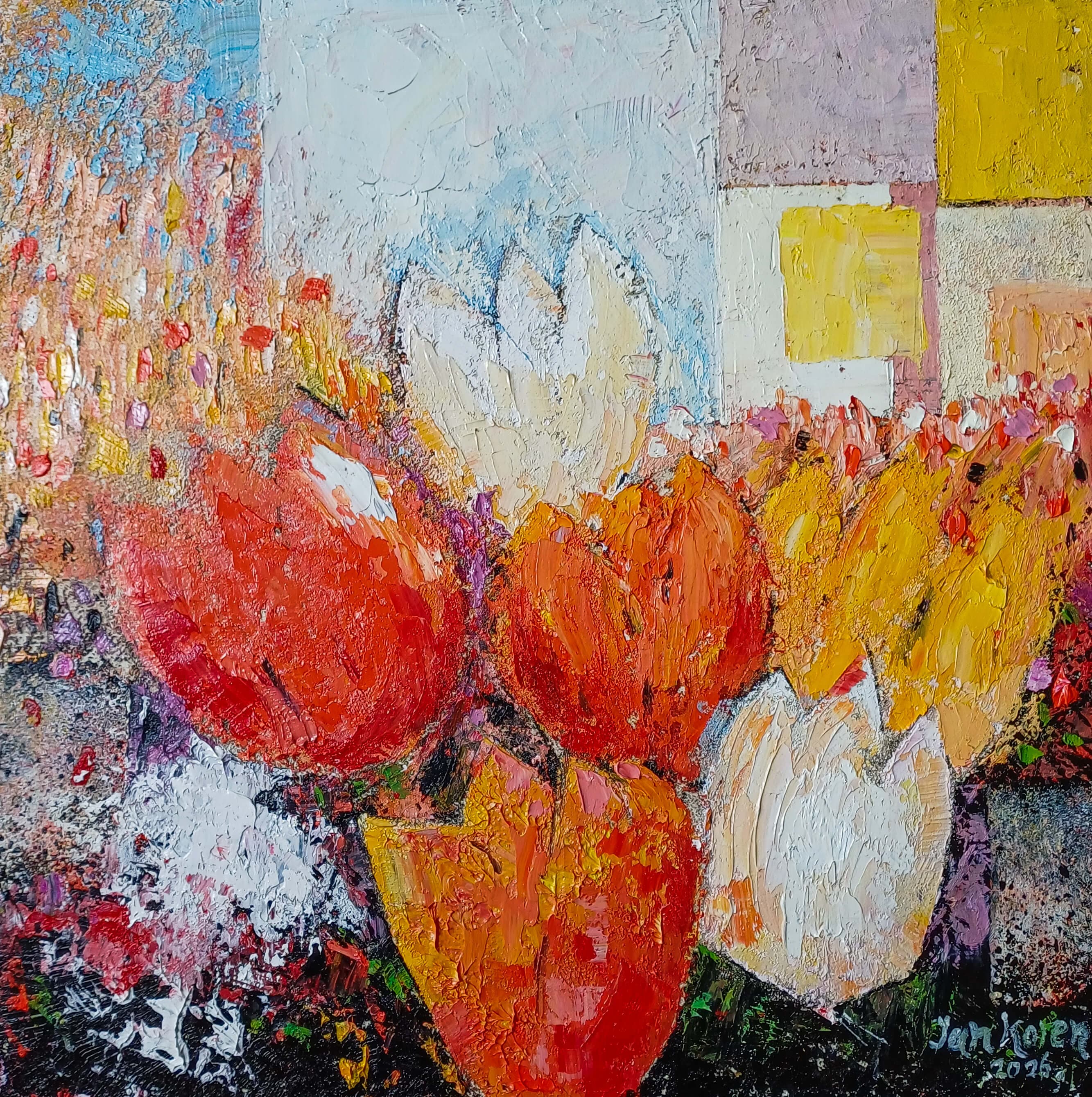 Monumentale tulpen 2 background