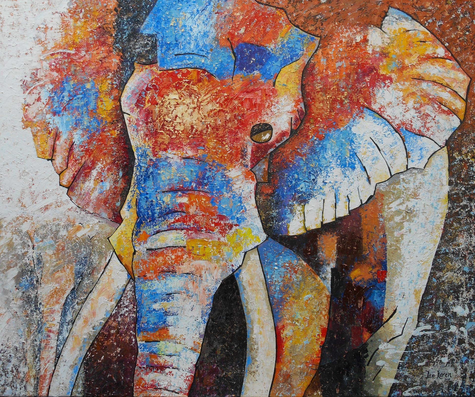 Oliefant Kop background