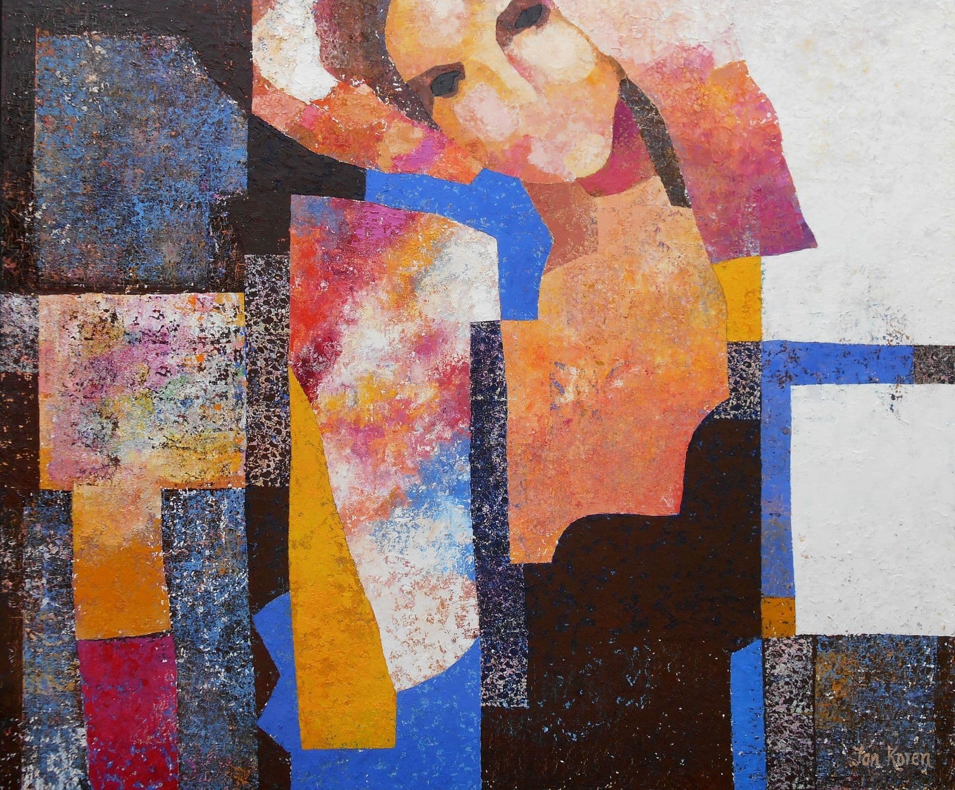 Vrouw abstract 2 background